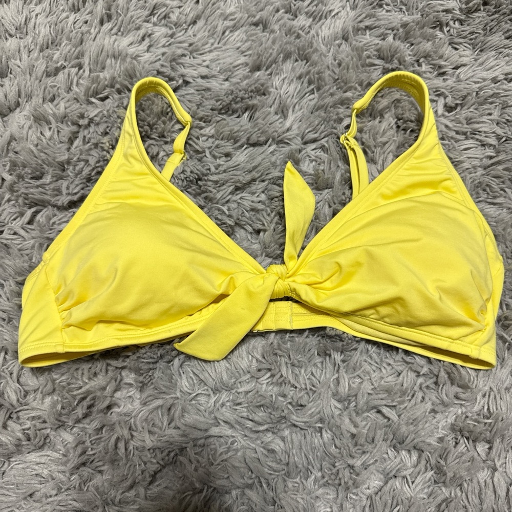 Yellow Bikini Top with Bow